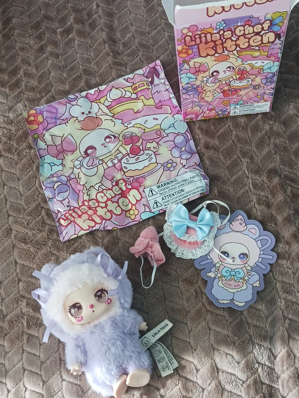 Cute Playset - Lavender, Blind Box Lililas Chef Kitchen. Taro Pastry